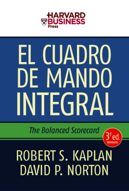 Robert S. Kaplan - El Cuadro de Mando Integral