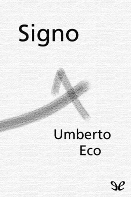 Umberto Eco - Signo