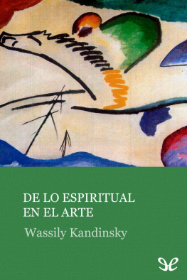 Wassily Kandinsky De lo espiritual en el arte