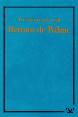 Théophile Gautier Retrato de Balzac