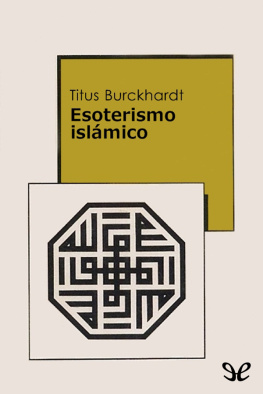 Titus Burckhardt Esoterismo islámico