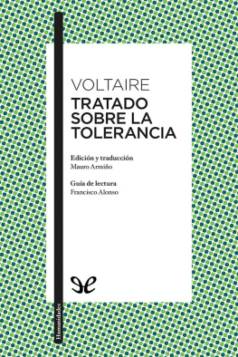 Voltaire - Tratado sobre la tolerancia