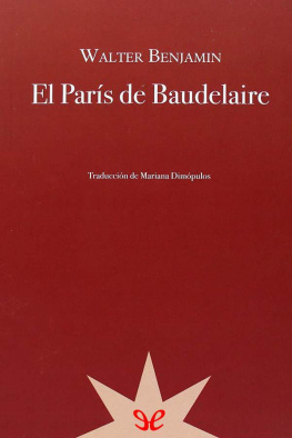 Walter Benjamin - El París de Baudelaire