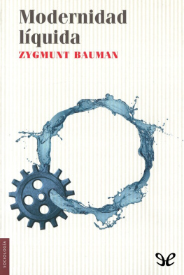 Zygmunt Bauman Modernidad líquida