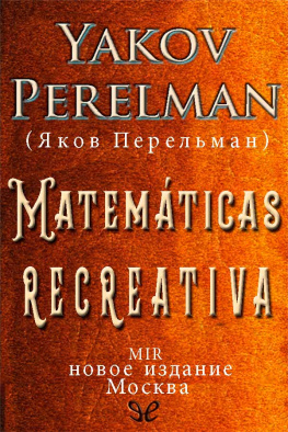 Yakov Perelman Matematicas recreativas