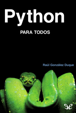 Raúl González Duque Python para todos
