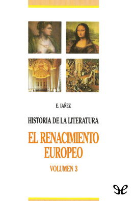 Eduardo Iáñez - El Renacimiento literario europeo
