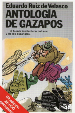 Eduardo Ruiz de Velasco - Antología de gazapos