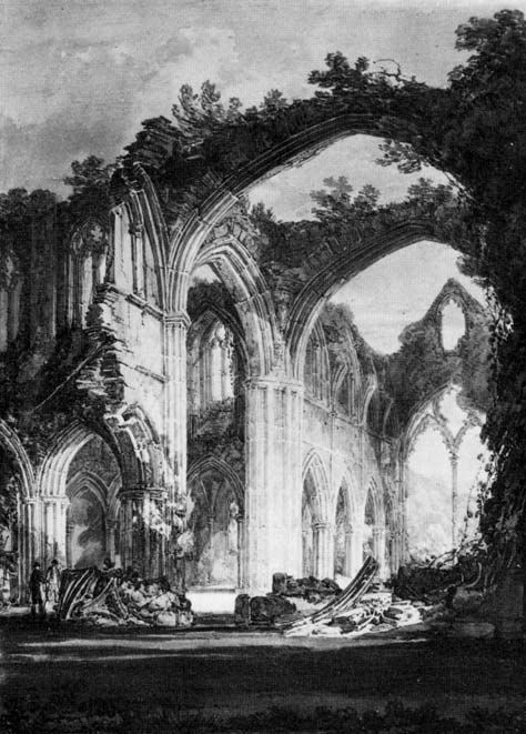Joseph Mallord William Turner Interior de las ruinas de la abadía de Tintern - photo 12