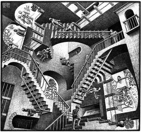 Relativity Escher La morada del Saber Escaleras laberínticas El nombre - photo 28