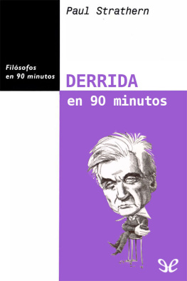 Paul Strathern Derrida en 90 minutos