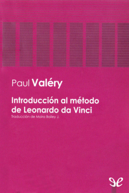 Paul Valéry - Introducción al método de Leonardo da Vinci