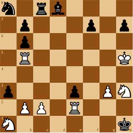1 b4 Amenazando Tf5-Tf1 mate Las blancas no podían jugar directamente 1 Tf5 - photo 8