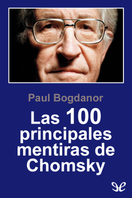Paul Bogdanor Las 100 principales mentiras de Chomsky