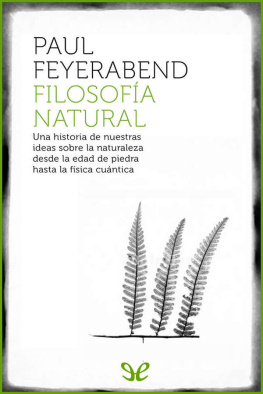 Paul Feyerabend - Filosofía natural