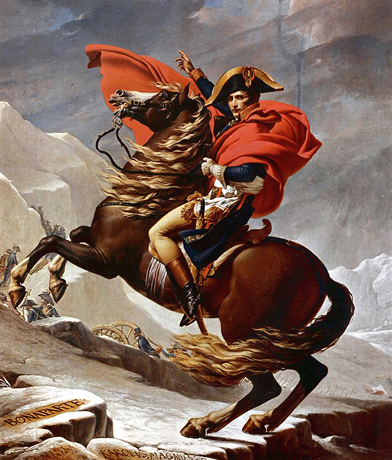 Bonaparte atravesando los Alpes por el Gran San Bernardo pintura de - photo 3