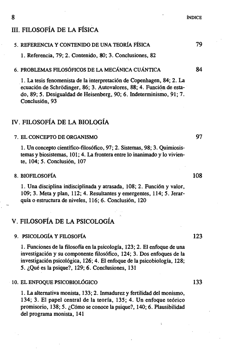 ÍNDICE III FILOSOFÍA DE LA FÍSICA 5 REFERENCIA Y CONTENIDO DE UNA TEORÍA - photo 8