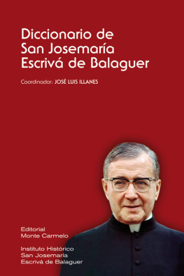 Jose Luis Illanes Diccionario de San Josemaría Escrivá de Balaguer