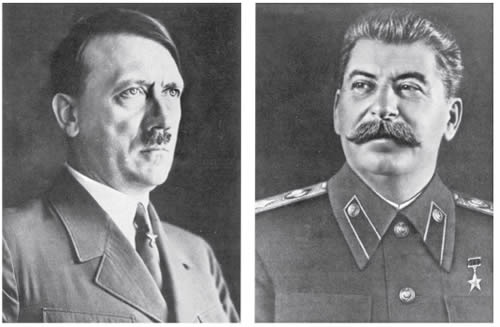 Adolf Hider Führer y Iósif Stalin Vodz socios desde 1939 hasta 1941 - photo 9