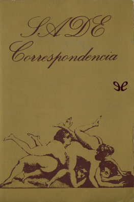 Marqués de Sade Correspondencia