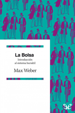 Max Weber La Bolsa