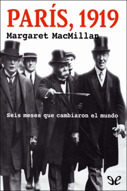Margaret MacMillan París, 1919