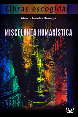 Marco Aurelio Denegri - Miscelánea humanística