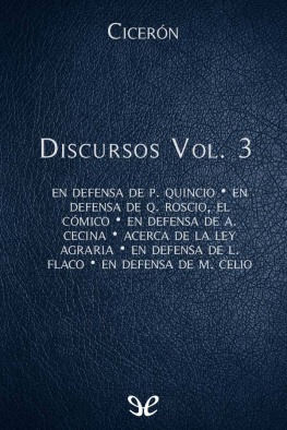 Marco Tulio Cicerón - Discursos Vol. 3
