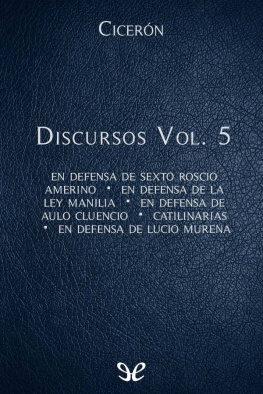 Marco Tulio Cicerón - Discursos Vol. 5