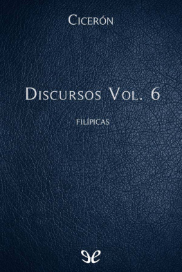 Marco Tulio Cicerón - Discursos Vol. 6