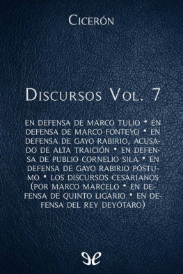 Marco Tulio Cicerón Discursos Vol. 7
