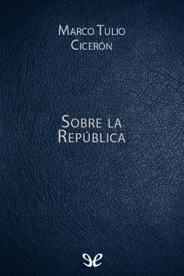 Marco Tulio Cicerón Sobre la República