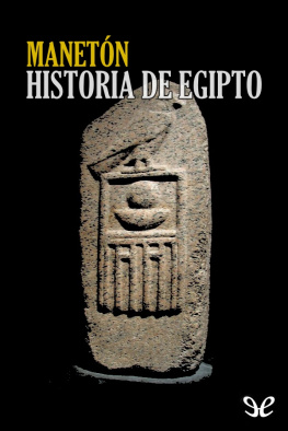 Manetón - Historia de Egipto