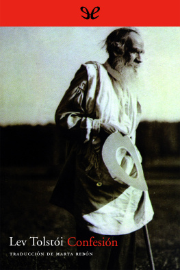 Lev Nikoláievich Tolstói Confesión