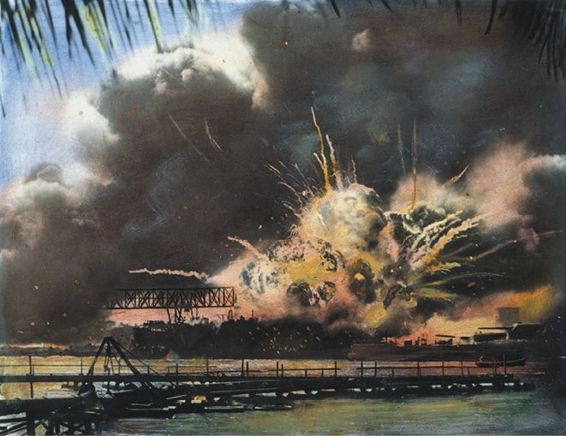 Ataque japonés en Pearl Harbor 7 de diciembre de 1941 Granger Collection - photo 8