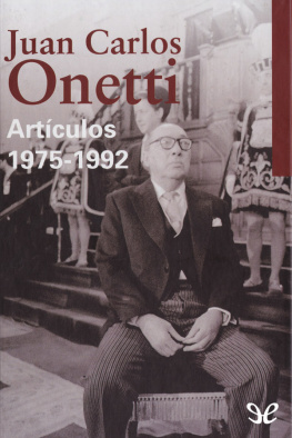 Juan Carlos Onetti Artículos 1975-1992