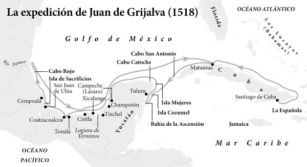 Mapa del primer viaje de Colón 1492 el itinerario de Hernán Cortés 1519 y - photo 13