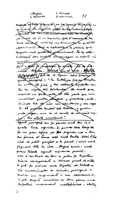 Página del manuscrito original de El quadern gris Josep Pla y Sebastià - photo 2