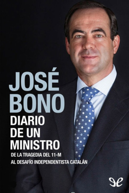 José Bono Diario de un ministro
