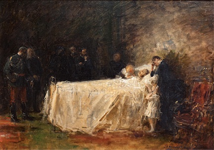 Boceto original del célebre óleo de la muerte de Alfonso XII de Juan Antonio - photo 18