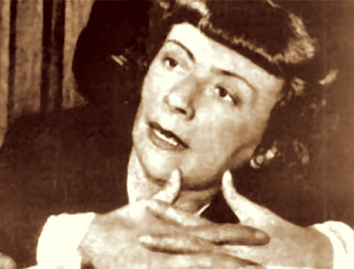 Mathilde Carré durante el juicio al que fue sometida después de la guerra - photo 19
