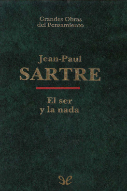 Jean-Paul Sartre El ser y la nada