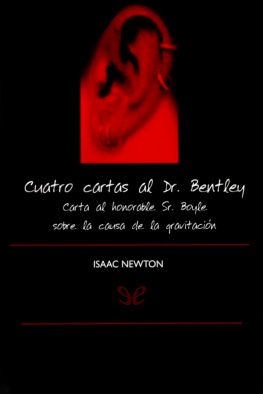 Isaac Newton Cuatro cartas al Dr. Bentley