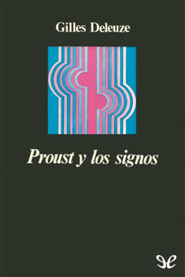 Gilles Deleuze Proust y los signos