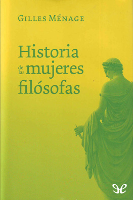 Gilles Ménage - Historia de las mujeres filósofas