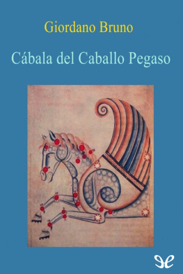 Giordano Bruno Cábala del caballo Pegaso