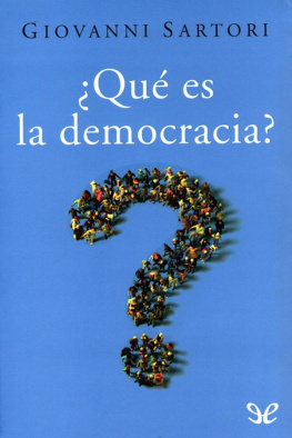 Giovanni Sartori ¿Qué es la democracia?