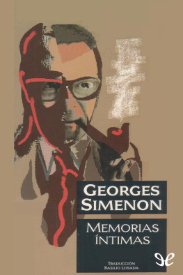 Georges Simenon Memorias íntimas
