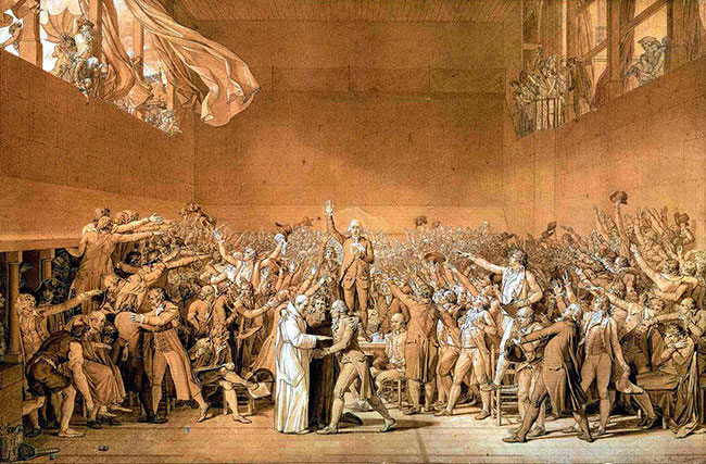 Juramento del Juego de Pelota cuadro de Jacques-Louis David 1791 LOS - photo 2